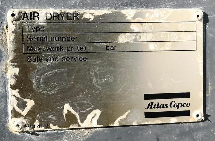 Used Atlas Copco MD 25 Air Dryer unit