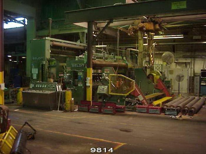 Used Beloit  Machine Winder, 24" Dia Drum X 156" Roll Face, 60" Max Roll Dia, Left Hand, 6,500 Fpm #9814