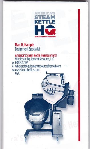 Used 1986 GROEN 200 GAL. PRESSURE VESSEL only @ AMERICA'S STEAM KETTLE HEADQUARTERS !