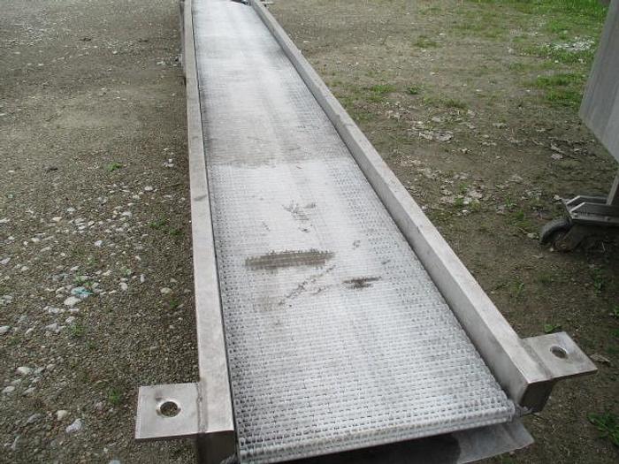 Used Jacob Schmid Suspension Conveyor; 15"Wx21'L, Hydraulic