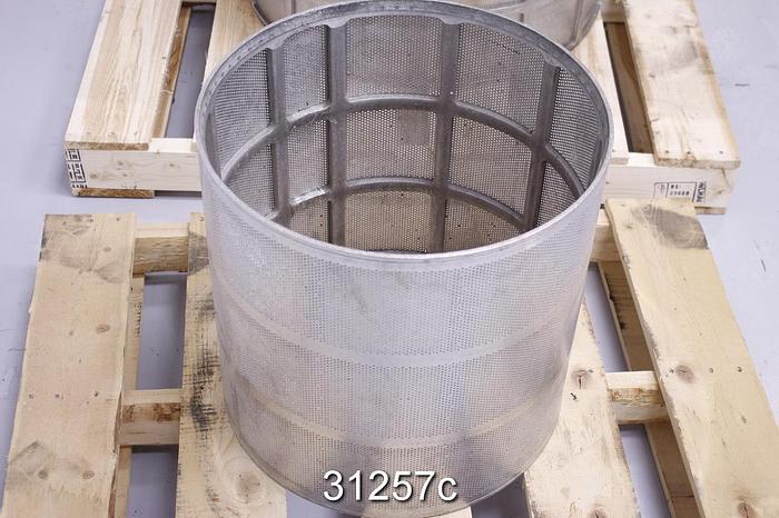 Used Bird 10 Inner Screen Basket, Holes 0.078" #31257