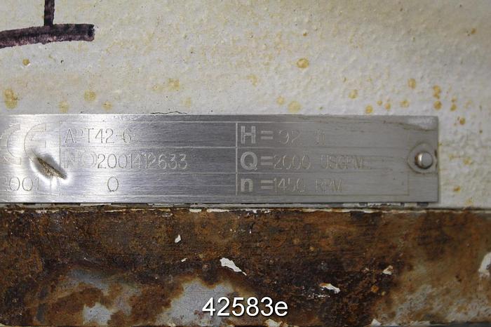 Used Sulzer APT 42-6 8x6x14 Pump #42583