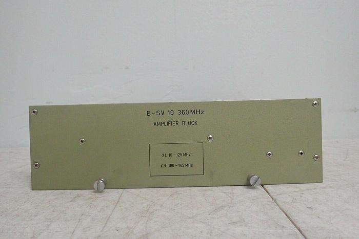 Used B-SV 10 360 MHz Amplifier Block for Bruker