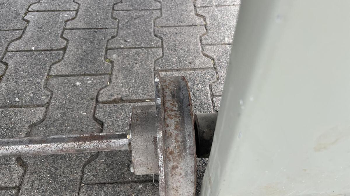 Gebraucht Gurtbandtransport Elmag Superfici, Länge 3.750mm