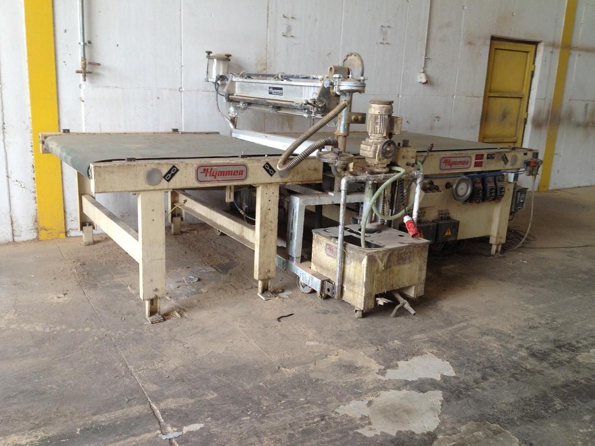 Used Hymmen paint pouring machine