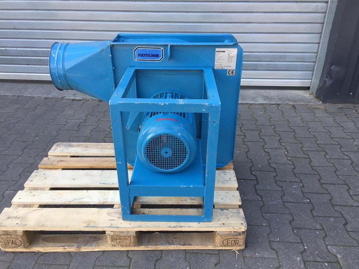 Used Absaugventilator, Höcker Polytechnik D250 mm/5,5KW