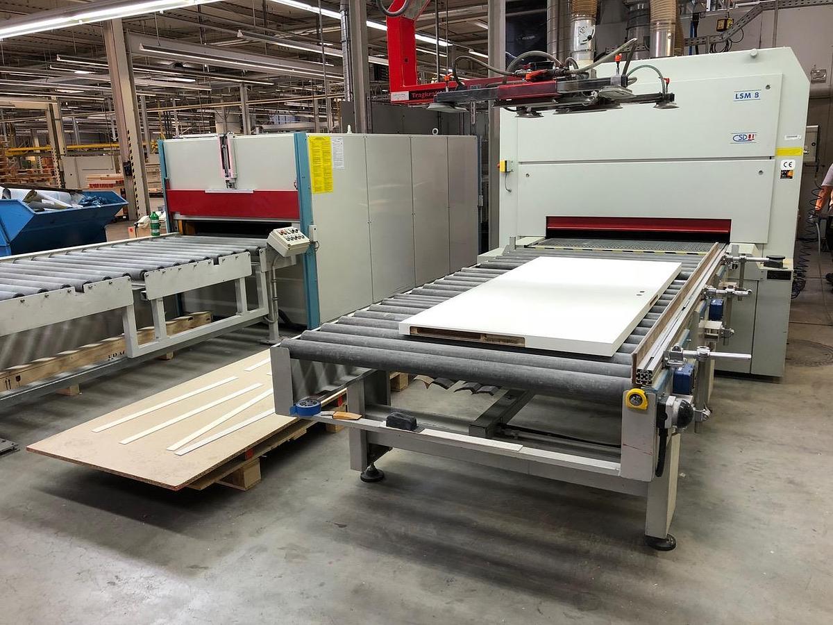 Used Cefla roller conveyor, length 3,000 mm