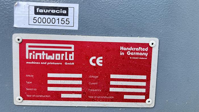 Gebraucht 3D UV Trockner Printworld PUVD 1600-2