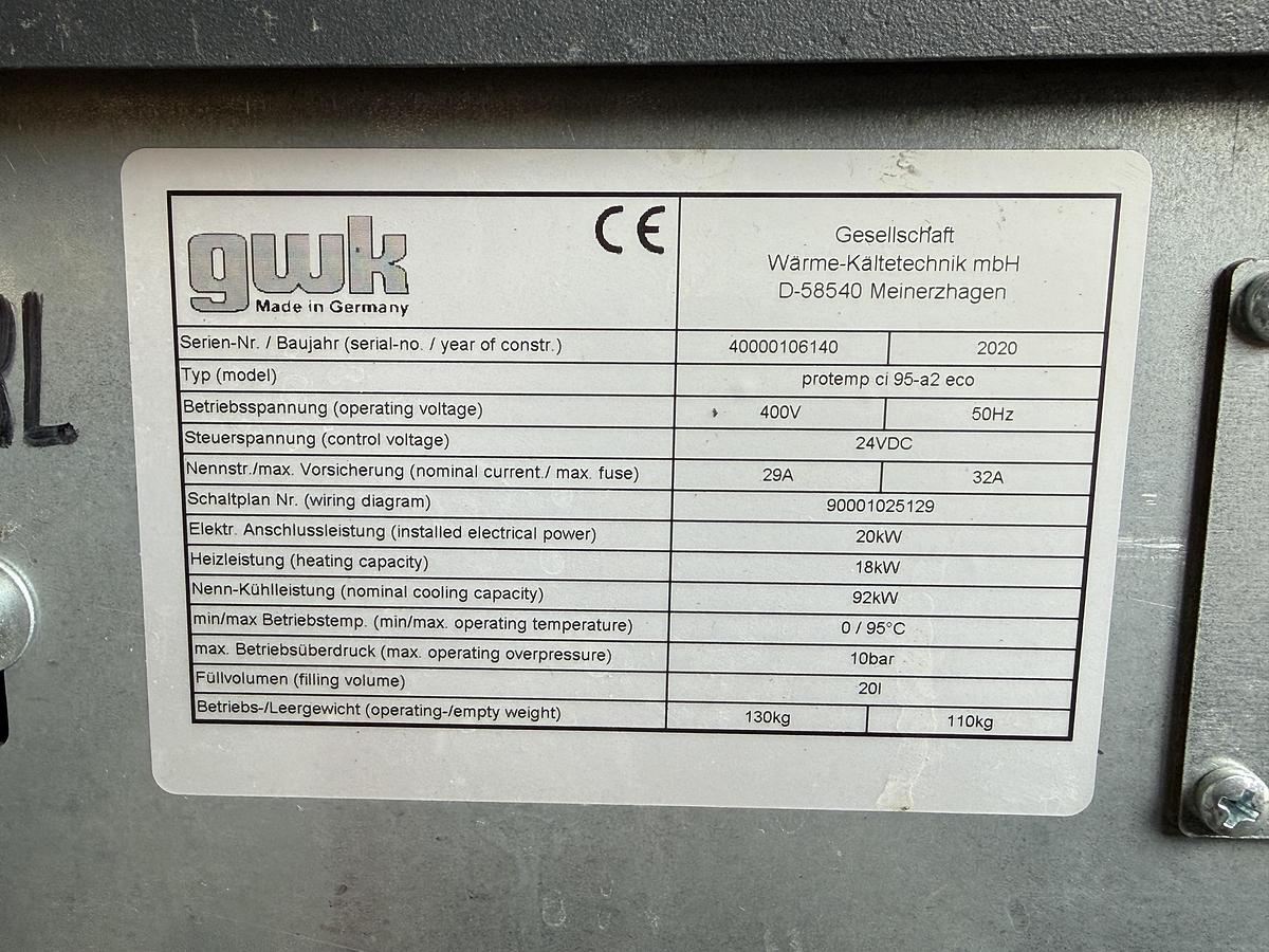 Used Temperriergerät gwk, Typ. Protemp ci 95