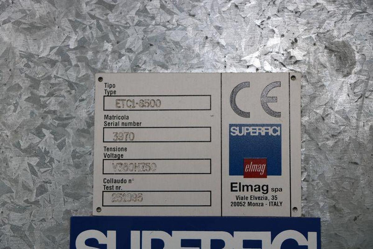 Used Deck pallet dryer Superfici ETC1-6500