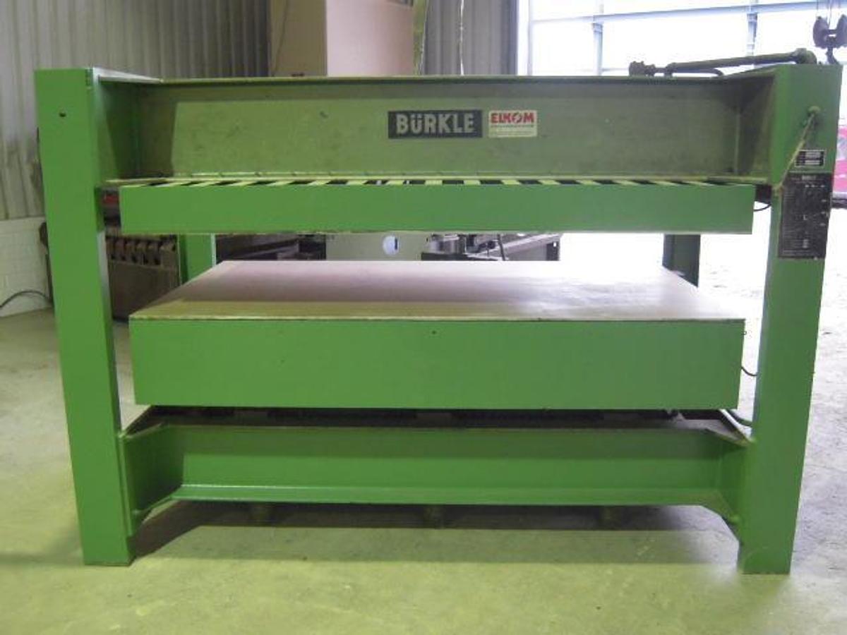 Used Veneer press, hydraulic press, Bürkle S 80