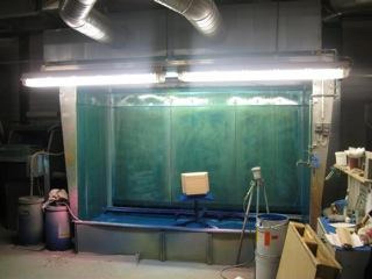 Used Splashback with water spray, Venti Oelde stainless steel