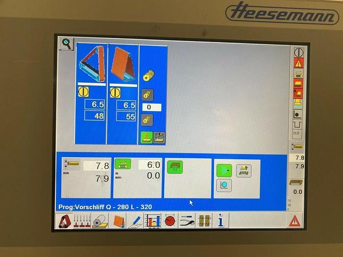 Gebraucht Breitbandschleifmaschine Heesemann MFA 6, Q/L