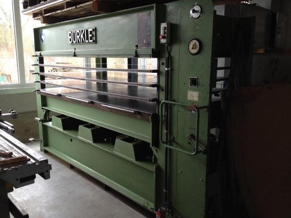 Used Veneer press Bürkle S 100, 4 decks