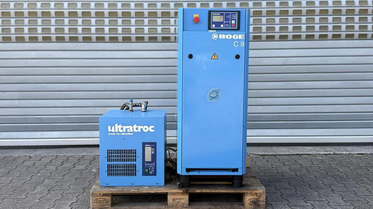 Gebraucht Schraubenkompressor Boge C9 mit Kältetrockner