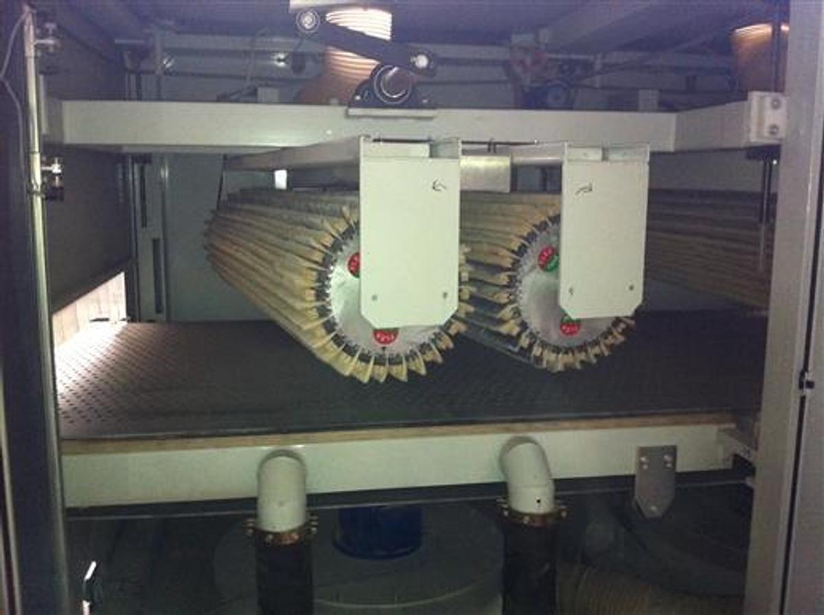 Used Brush sanding machine Unisanding 4 heads