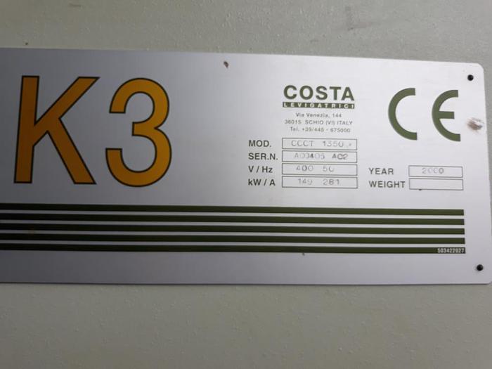 Used Plačiajuostis šlifuoklis Costa CCCT 1350, rezervuotas
