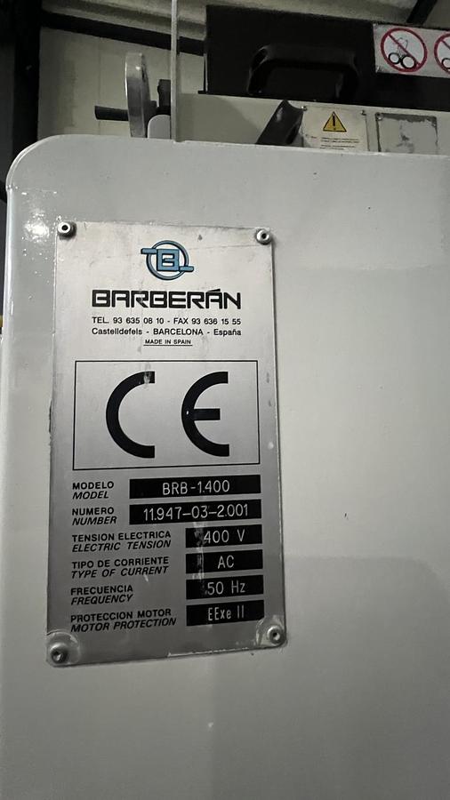 Used Barberan BRB-1400 roller coating machine
