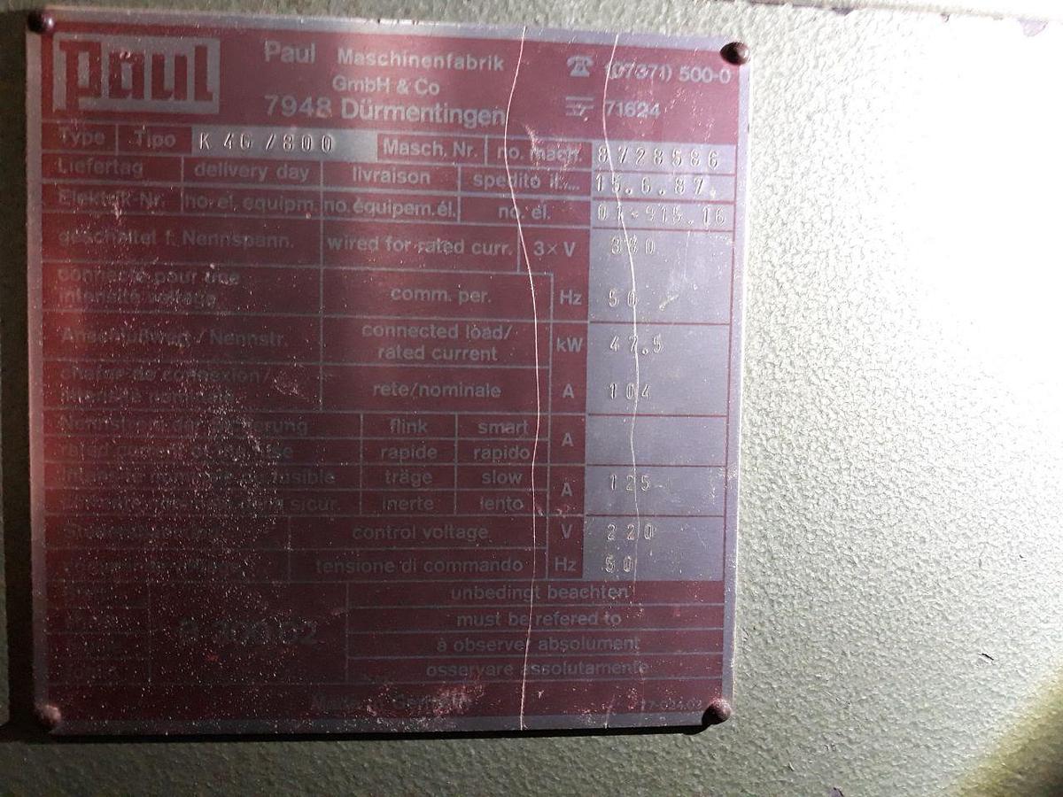 Used Vielblattsäge Paul K 4G / 800