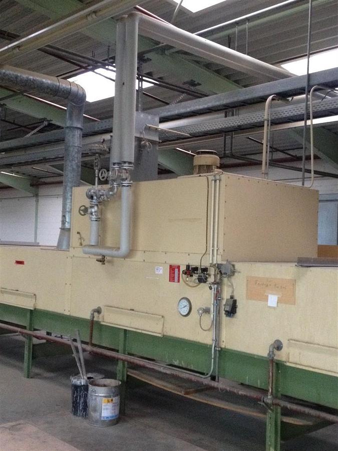 Used Hackemack KTR nozzle dryer duct, length 27,000 mm