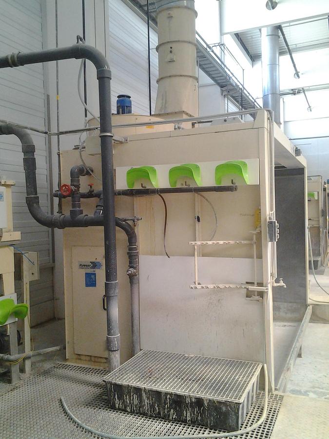 Used Spritzwand wasserberieselt, Rippert 5, Kom. Heynck