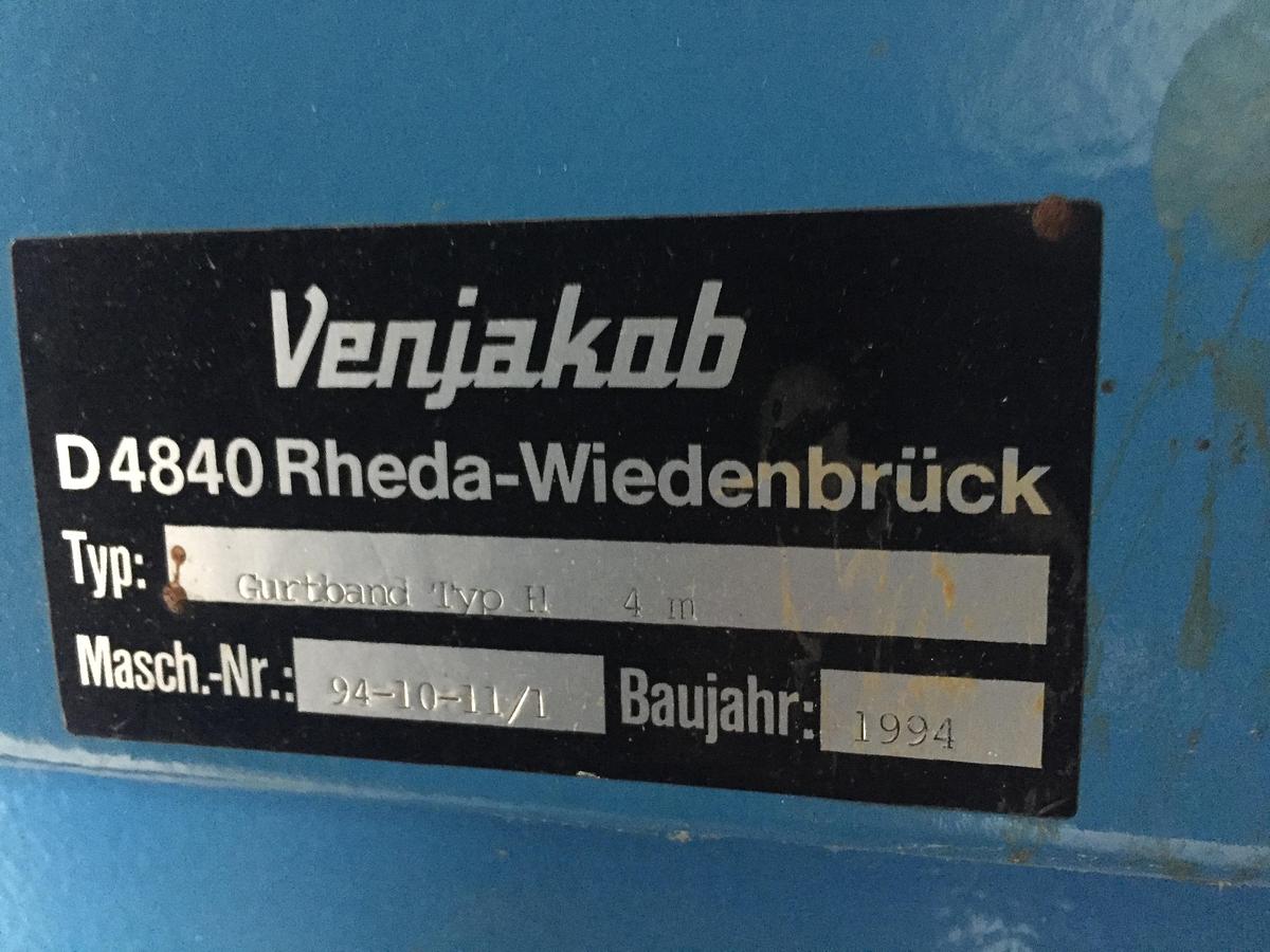 Used Gurtbandtransport Venjakob 4000 mm, S2