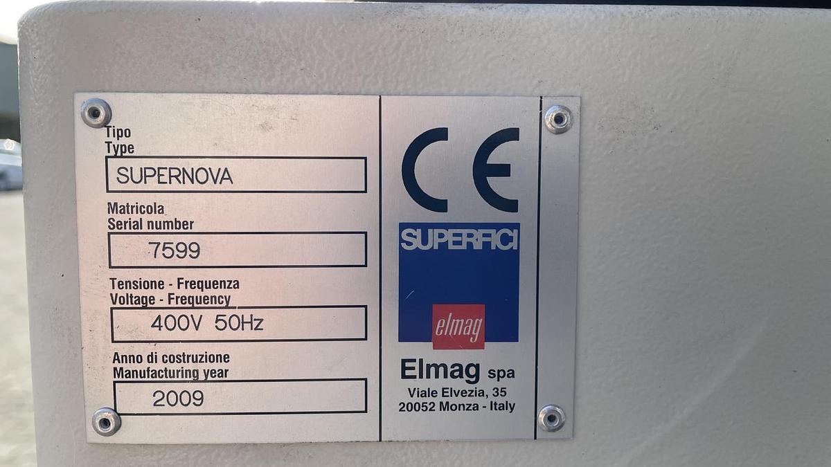 Used Superfici roller coating machine type SUPERNOVA, BEIZE