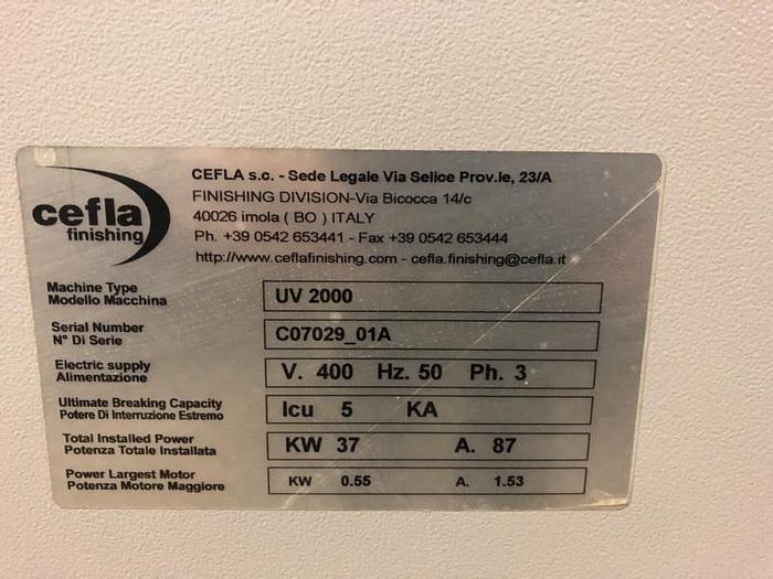 Used UV dryer, Cefla UV 2000, 2 tubes - 2
