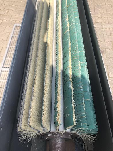 Used Bürstenschleifmaschine, KUNI, von unten schleifend