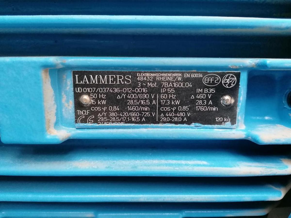 Used Absaugventilator Höcker Polytechnik L400, 15KW