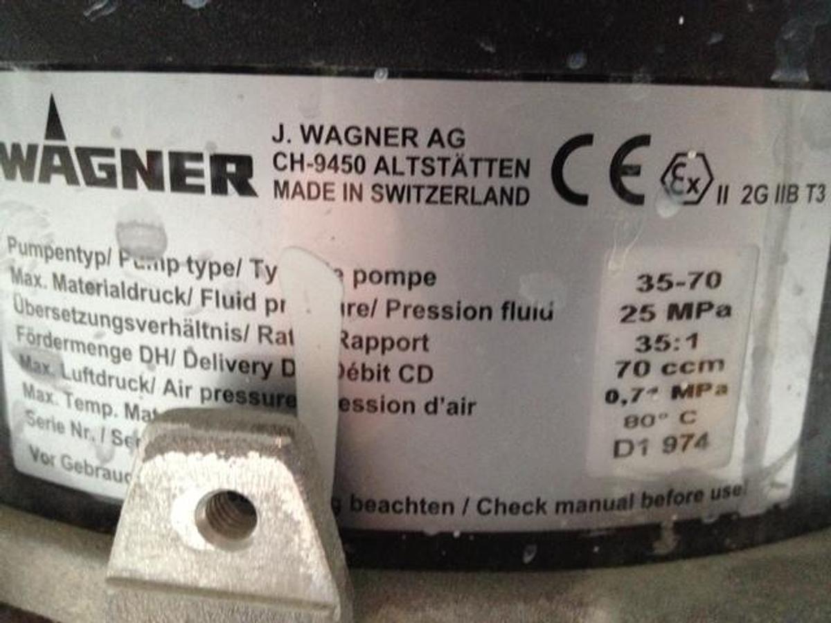 Used High pressure piston pump Wagner Leopard