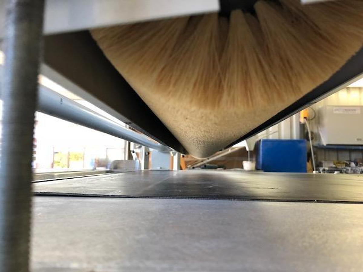 Used Dust brush for mounting on a transport