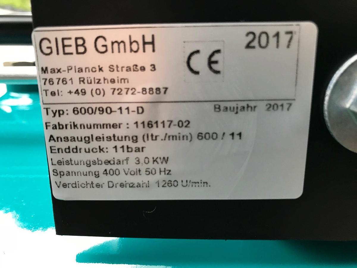 Used Reciprocating compressor 600-90-11, mobile