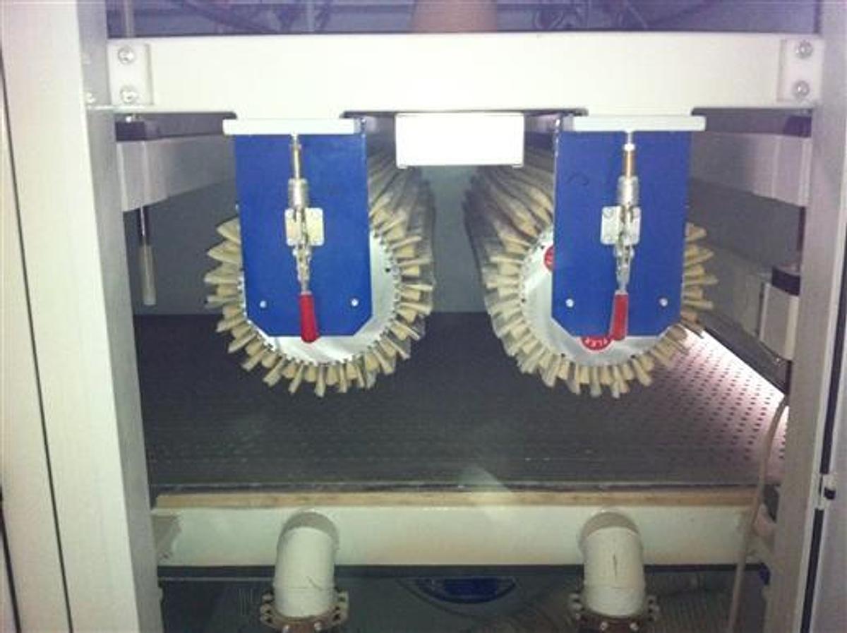 Used Brush sanding machine Unisanding 4 heads