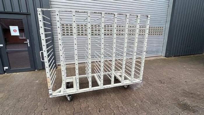 Used Shelf trolley 15 shelves, width 2,180 mm
