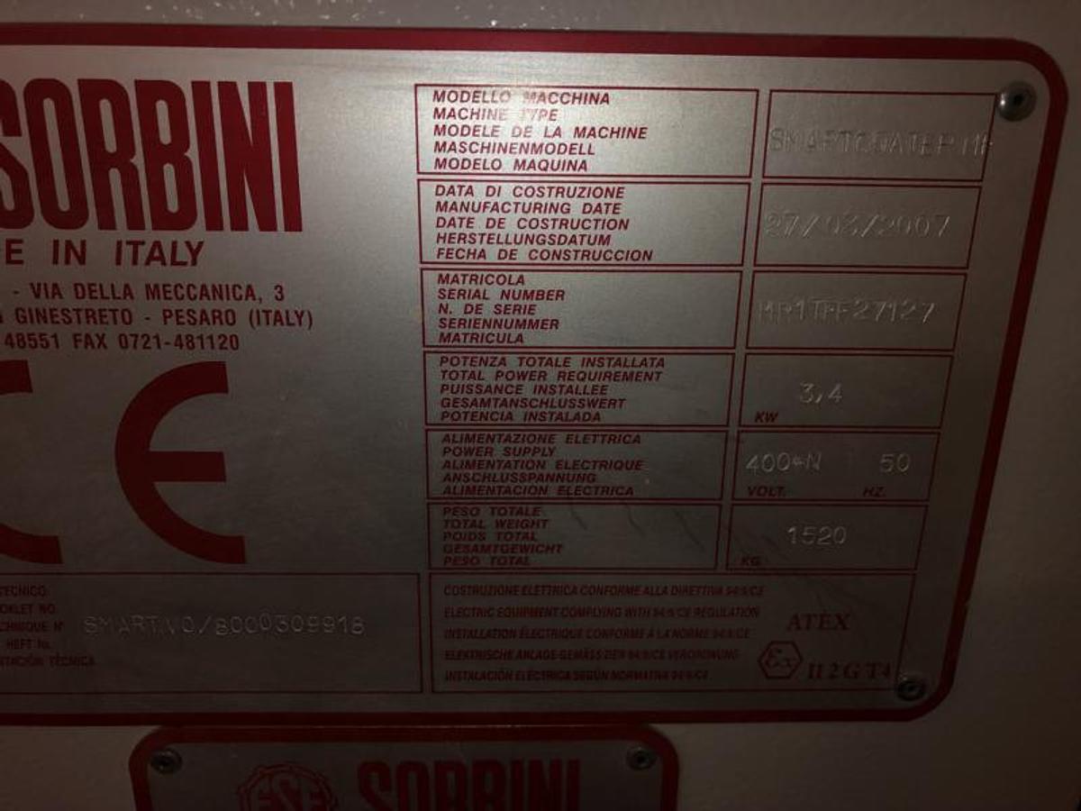 Used Cefla/Sorbini Smartcoater MF-3 roller coater