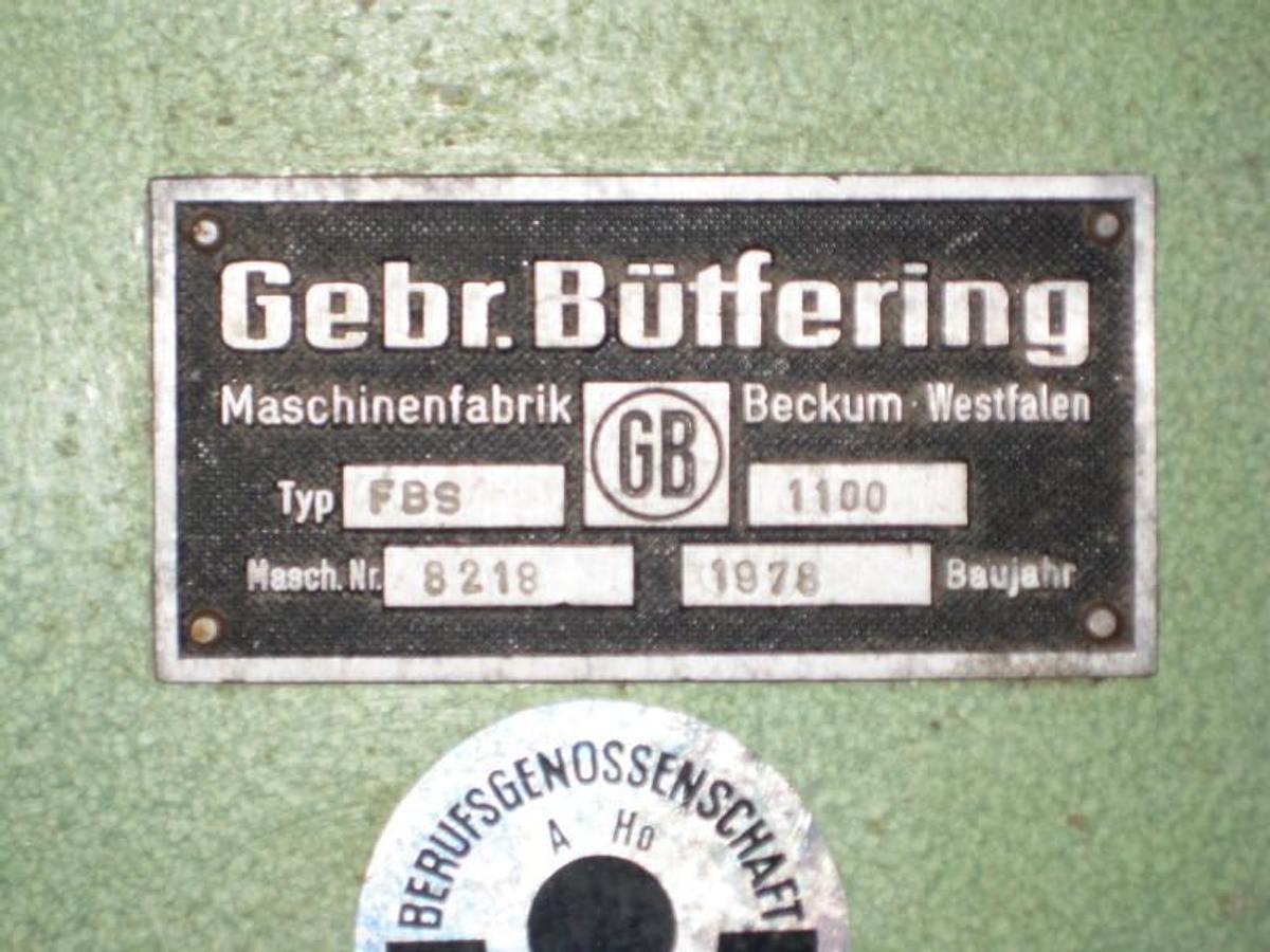 Gebraucht Breitbandschleifmaschine Bütfering FBS 1100