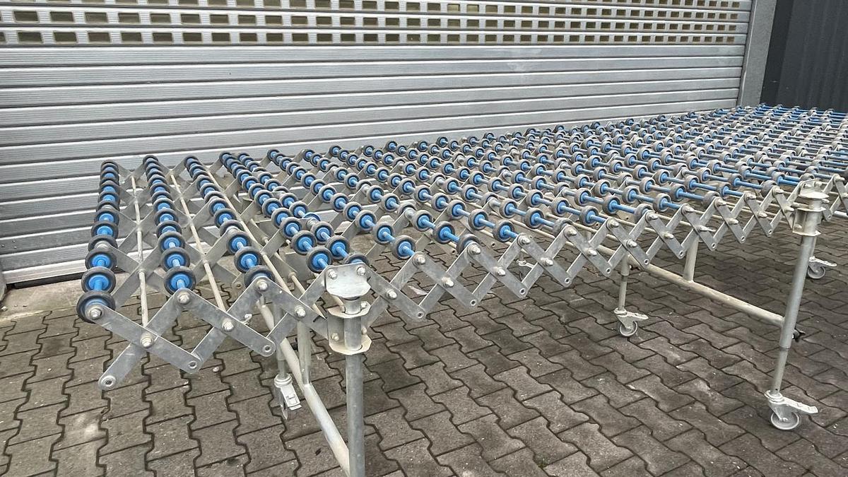 Scherenröllchenbahn Länge 3800 mm, Breite 1350 mm