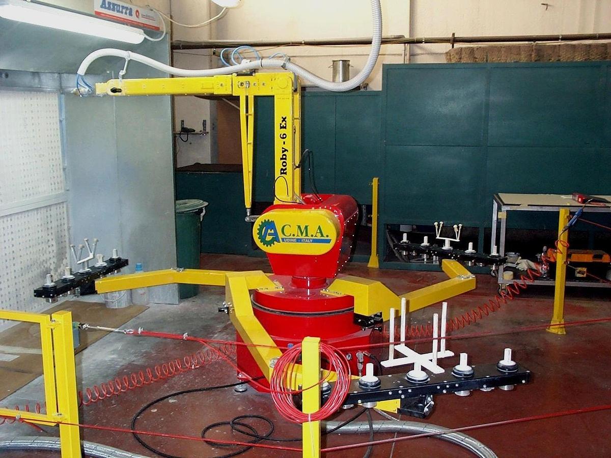 Used Painting robot CMA Roby 6 ATEX, carousel