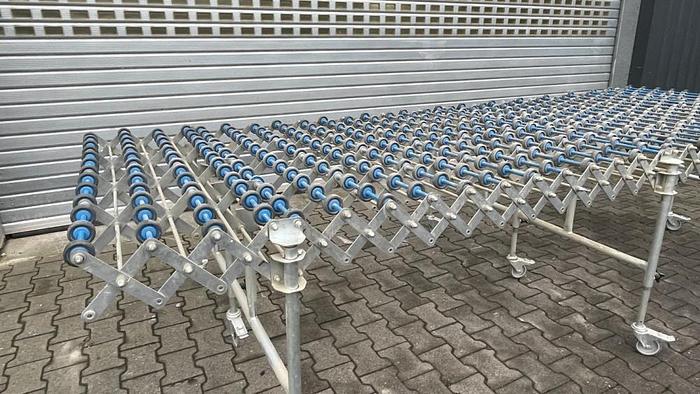 Žirklinio ritininio konvejerio ilgis 3800 mm, plotis 1350 mm