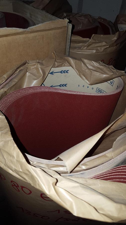 Used Sanding belts 1350x3250 mm, K 150 AWUKO