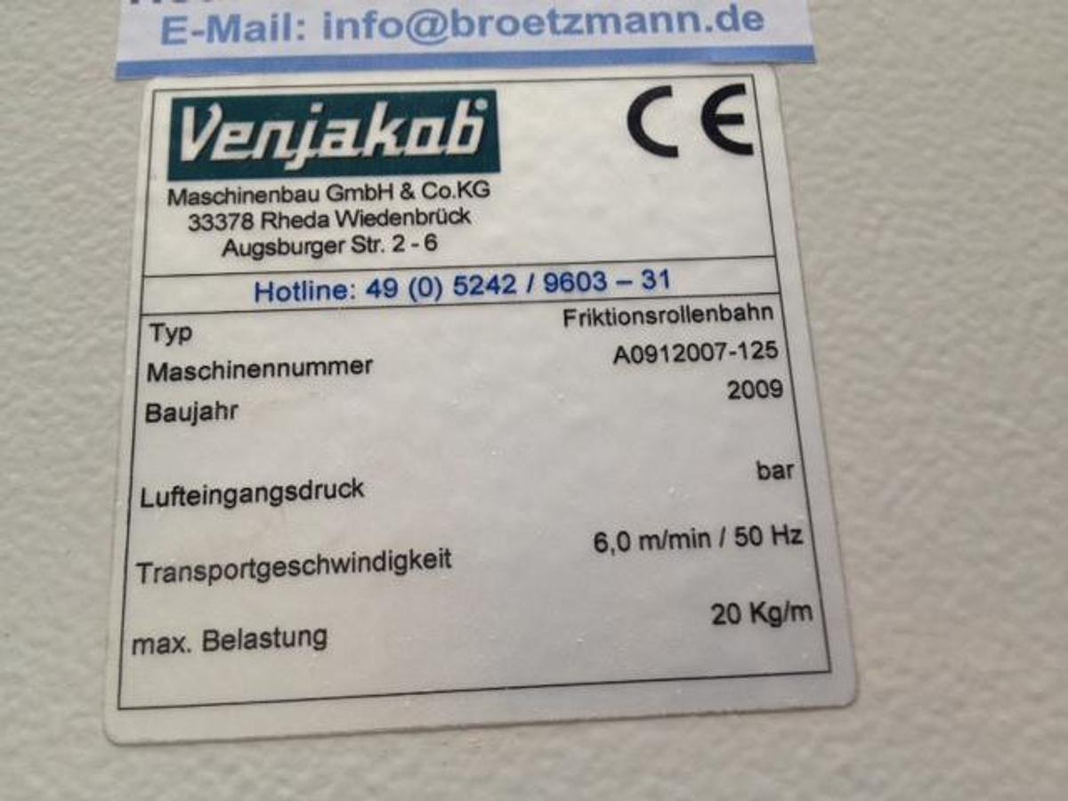 Gebraucht Friktionsrollenbahn Venjakob 1500 mm VEN Friktion
