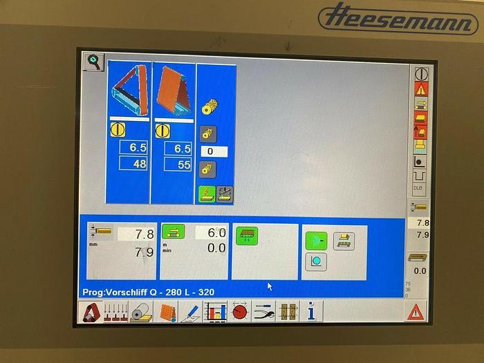 Gebraucht Breitbandschleifmaschine Heesemann MFA 6, Quer/Län