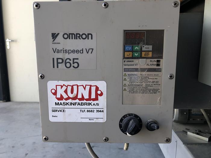 Used Bürstenschleifmaschine, KUNI, von unten schleifend