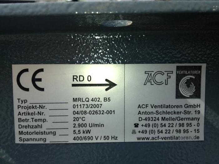 Gebraucht Farbnebelventilator ACF  Venjakob 5,5 kW/NW 400 mm