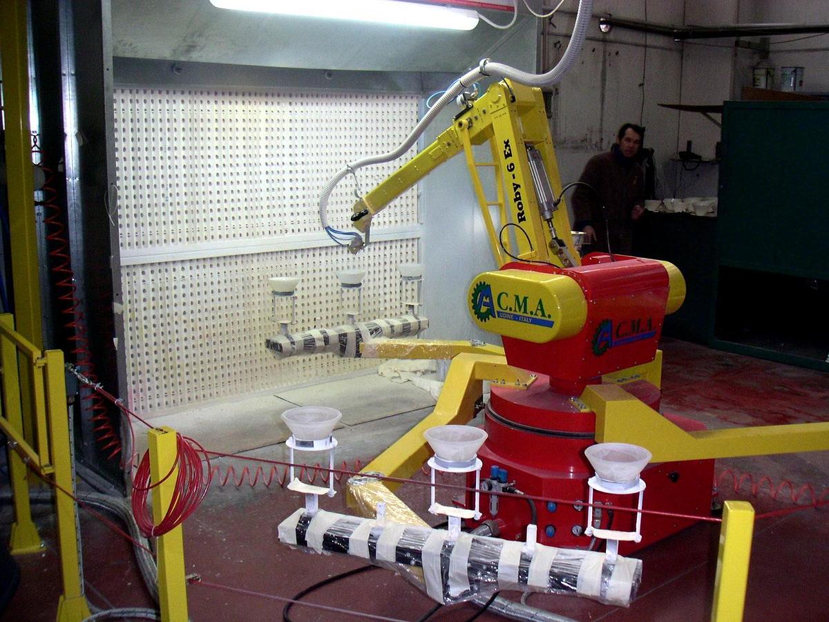 Used Painting robot CMA Roby 6 ATEX, carousel