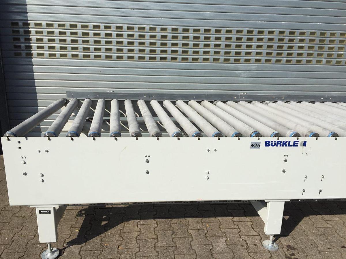 Used Bürkle roller conveyor, length 4,000 mm
