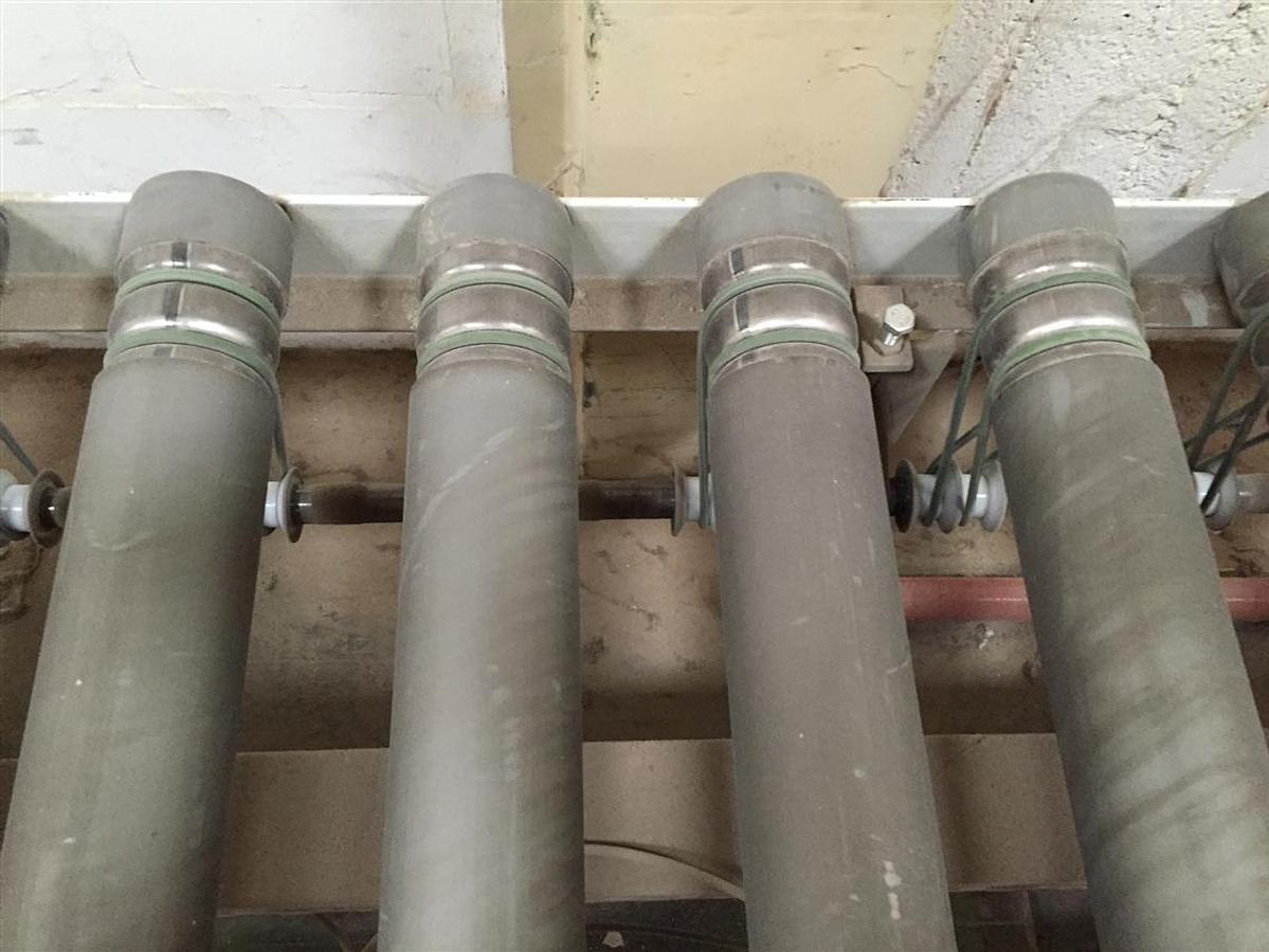 Used Roller conveyor driven with 2x cross carriage AB 600 mm