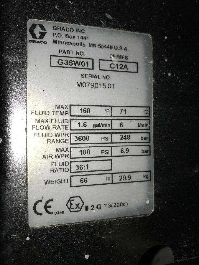 Used GRACO high-pressure piston pump