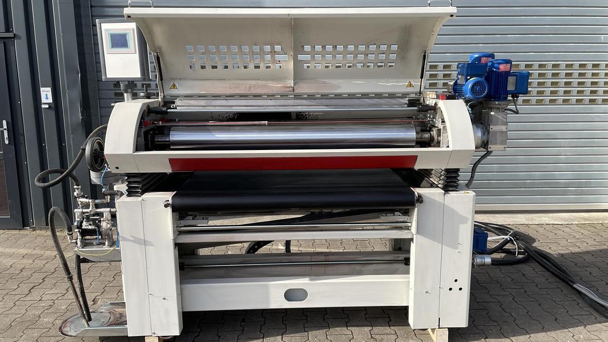 Used Superfici roller coating machine type SUPERNOVA, BEIZE